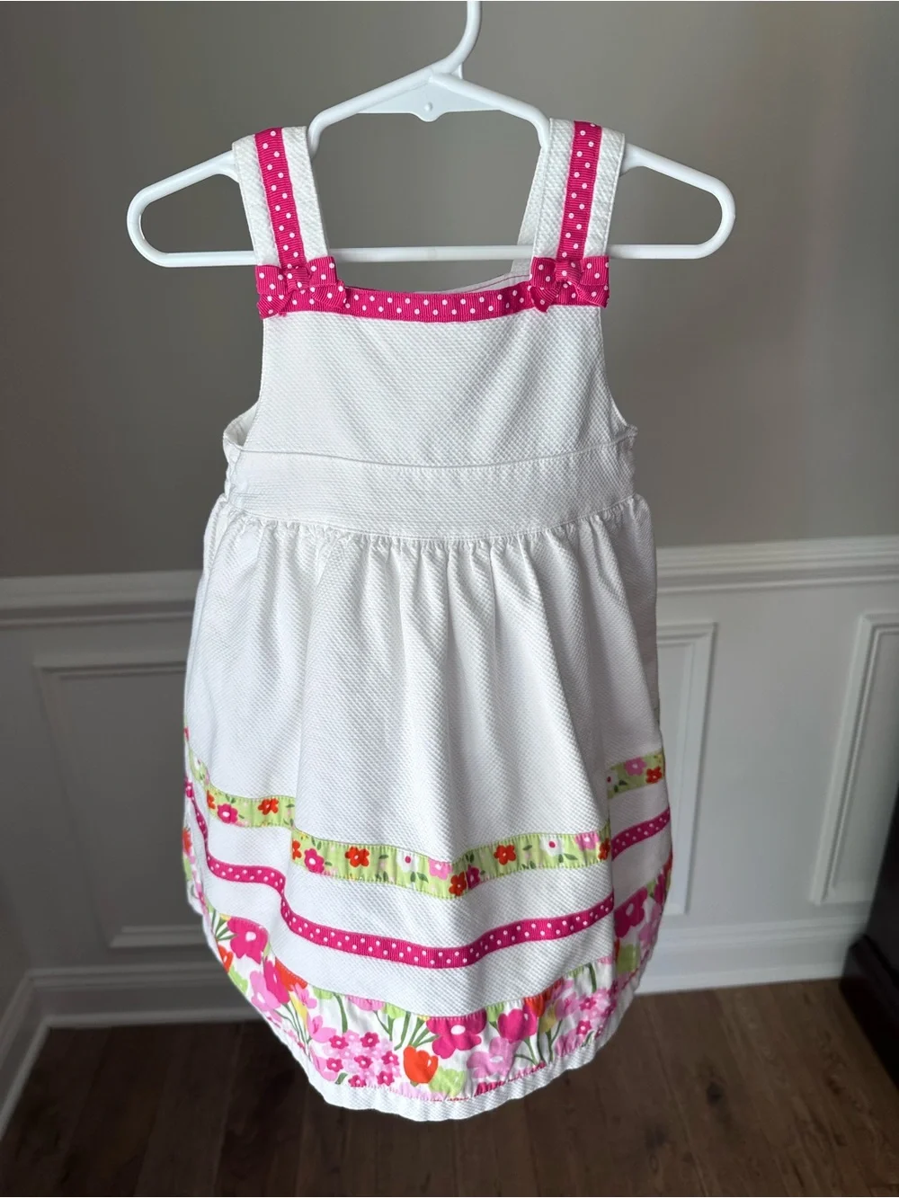 Gymboree Dot Blossom Stripe Pique Dress size 3T